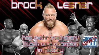 Every BLACK WWE SUPERSTAR to win the WWE TITLE has LOST it to BROCK LESNAR #Shorts