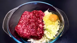 Kohl und Hackfleisch! Es ist so einfach, ohne viel Aufhebens und Ärger!