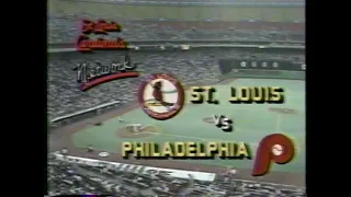 1985-09-08 St  Louis Cardinals vs Philadelphia Phillies