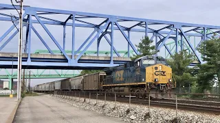 Coal Train With 902 Axles!  Look How Fast It Is!  Inside A Caboose!  Train Stations Ashland Kentucky