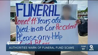 Possible scammers in Cincinnati asking for funeral donations