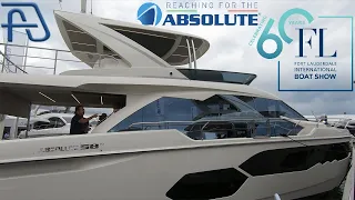 FLIBS 2019 - ABSOLUTE 58FLY - Italian yacht - Fort Lauderdale International Boat Show