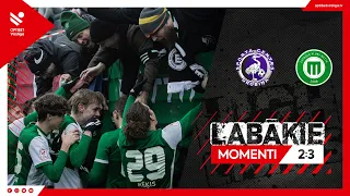 Pārspēles. Grobiņas SC/LFS 2:3 FK Metta (Labākie momenti)