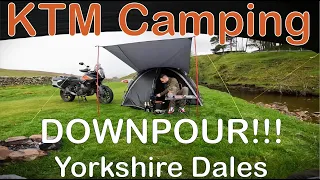 Motorcycle camping through HEAVY RAIN!! part 2