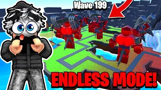 ONLY UPGRADED TITAN DRILL MAN FOR ENDLESS MODE IN TOILET TOWER DEFENSE! Roblox