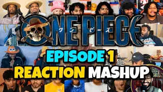One Piece 1x1 Reaction Mashup | Romance Dawn | Episode 1 | Netflix