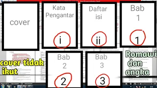 cara membuat halaman di word tetapi cover tidak ikut