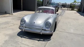 1959 Porsche 356A Coupe Silver Video