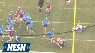 Epic Brawl Between Galway And Dublin At Fenway Park