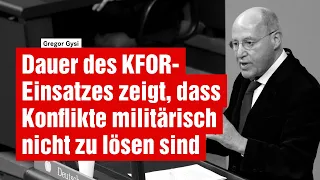 Dauer des KFOR-Einsatzes zeigt, dass Konflikte militärisch nicht zu lösen sind