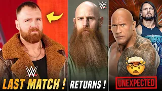 DEAN Ambrose RETURNS For LAST MATCH IN WWE ! Erick Rowan WWE Returns | The Rock vs Aj Styles Match