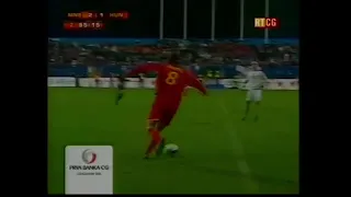 Stevan Jovetic - First ever touch with the ball in Montenegro national team.