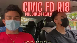 HONDA CIVIC FD R18 | full exhaust review