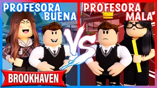 PROFESORA BUENA VS PROFESORA MALA en BROOKHAVEN - Roblox YoSoyLoki