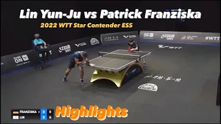 Lin Yun-Ju 林昀儒 vs Patrick Franziska | 2022 WTT Star Contender ESS (R16) HD Highlights