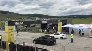 Golf 7 gtd (15.8 sec) vs peugeot 16v (16.6) Drag race Prishtina 2018