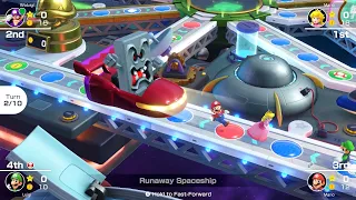 Mario Party Superstars #193 Space Land Peach vs Mario vs Luigi vs Waluigi