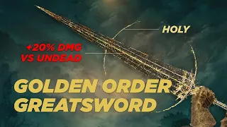 Elden Ring - Golden Order Greatsword / UNDEAD SLAYER Build Guide & Showcase I FAI