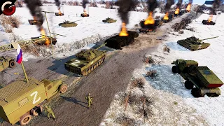 RUSSIAN CONVOY DESTROYED BY DRONES! Ukrainian Bayraktar TB2 Drone in Action | ArmA 3 Gameplay