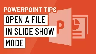 PowerPoint Quick Tip: Open a File in Slide Show Mode