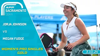 2024 APP Sacramento Open I Jorja Johnson vs. Megan Fudge | Women's Pro Singles Final