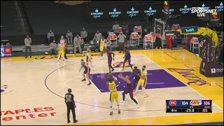 LA Lakers vs Pistons HIGHLIGHTS |  INTENSE LAST MINUTES | SEND OVERTIME GAME | 02-06-2021