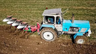 Pflügen und Mist streuen mit zwei 2x ZT 303 DDR Landtechnik