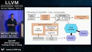 2015 LLVM Developers’ Meeting: M. Wong & A. Bataev "OpenMP GPU/Accelerator support..."