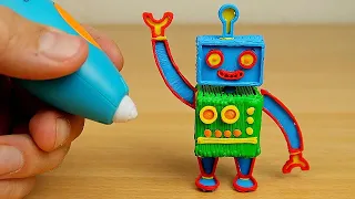 LAPICERO 3D - DIBUJO UN ROBOT