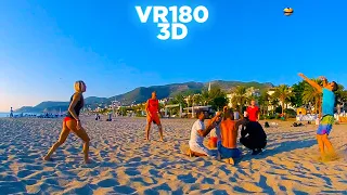 VR180 Beach Sports 🟣 Beach Volleyball | Virtual Tennis BMX | 3D Video Basketball | GYM  VR Football