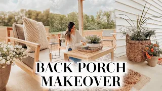 PATIO REFRESH + BACK PORCH STYLING IDEAS on a budget!