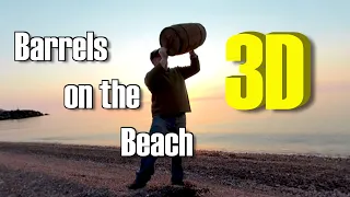 Barrels on the Beach 3D VR Video 180