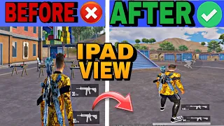 How to get IPAD View in Pubg Mobile || IPad View in android| KingDevil YT | Pubg Mobile
