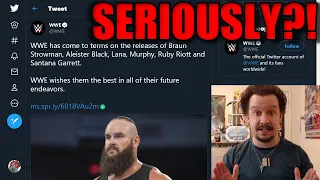 HAS WWE FINALLY LOST THEIR MINDS?! BRAUN STROWMAN, ALEISTER BLACK & MORE RELEASED!