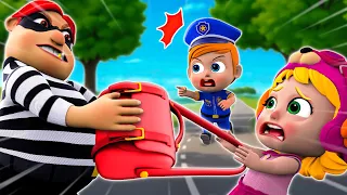 Baby Police Chase Thief - Police Car Song - Funny Songs and More Nursery Rhymes & Kids Songs