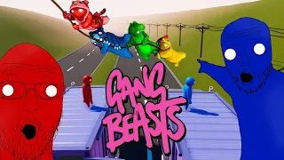 Distributing BRAIN DAMAGE in Gang Beasts