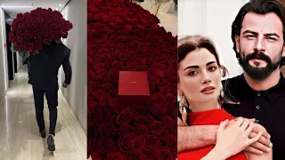 gökberk demirci sent a car full of roses to congratulate Özge yağız!