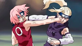 「中忍選抜試験 1vs1」フェミニズムのためのサクラvsイノ | Naruto chunin Exam - Sakura duel Ino to who get Sasuke