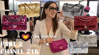 CHANEL 21K Part 2 - LONDON LUXURY SHOPPING VLOG 2021 & Come Shopping With Me at Harrods & LV