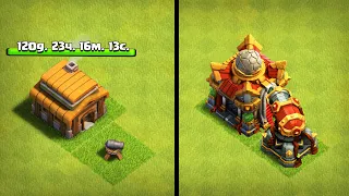 TH16 FROM SCRATCH IN 4 MONTHS ! THE STRANGEST TRANSITION TO TH16!  CLASH OF CLANS