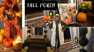 🍁Fall Front Porch 2023🍁| Small Front Porch Decorating Ideas| Fall Shop & Decorate With Me