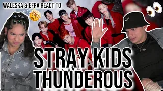THE BEST KPOP MUSIC VIDEO OF THE YEAR| Waleska& Efra react to Stray Kids (Thunderous) "소리꾼"