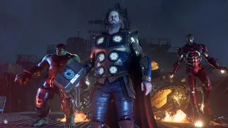 Thor Saves The Avengers w/ Stark Tech suit - Marvel's Avengers (4K 60fps)