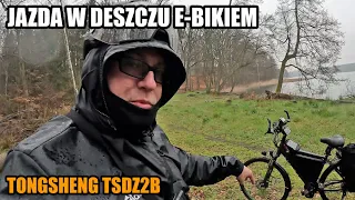 Jazda na rowerze elektrycznym TSDZ2B 500W wokół j.Niesłysz Tongsheng