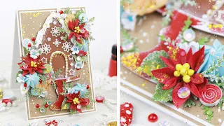 Очень Вкусная Новогодняя Открытка своими руками/ Скрапбукинг /Christmas card step by step