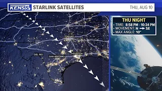 Strange lights twinkle in the San Antonio sky thanks to SpaceX