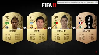 Ronaldo VS Messi VS Neymar VS Mbappé FIFA EVOLUTION! 👀🤯 | FIFA 07 - FIFA 18