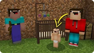 BEBÉ NOOB SE HACE MAYOR EN MINECRAFT 😱 BEBÉ NOOB CRECE EN MINECRAFT 😳