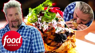 Guy Fieri makes Amazing TRASH CAN NACHOS at His Cancún Restaurant | Diners, Drive-Ins & Dives