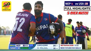 Nepal vs USA ICC T20 World Cup Warm-up 2024 Highlights | NEP vs USA Warm-up Highlights 2024